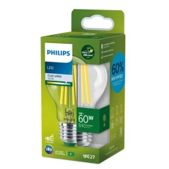 Philips E27 LED-pære A60 4 W 840lm 4.000 K klar