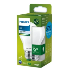 Philips E27 LED-pære A60 5,2 W 1095lm 4.000 K mat