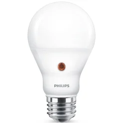 Philips E27 LED-pære, dag/nat-sensor 7,5 W 2.700 K