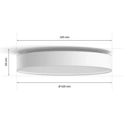 Philips Hue Enrave LED-loftslampe 42,5 cm hvid