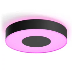 Philips Hue Infuse LED-loftslampe, 38,1 cm, sort, dæmpbar.