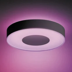 Philips Hue Infuse LED-loftslampe, 38,1 cm, sort, dæmpbar.
