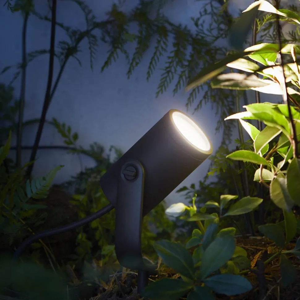 Philips Hue LED-spot Lily, sæt med 3, bridge, RGB, CCT, IP65