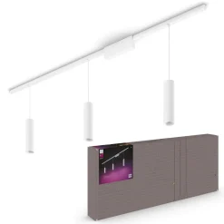Philips Hue Perifo-skinne, 3 LED-pendler, hvid