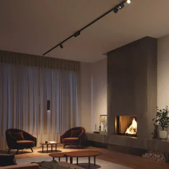 Philips Hue Perifo skinnesystem 4x spots sort