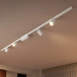 Philips Hue Perifo skinnesystem 4x spots, hvid