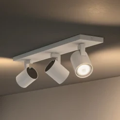 Philips Hue Runner LED-spot, 3 lyskilder, lysdæmper, hvid