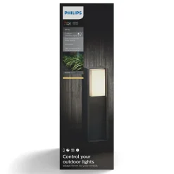Philips Hue Turaco LED-sokkellampe, antracit, smart