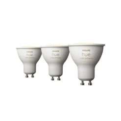 Philips Hue White Ambiance GU10 4,2W reflektorpære, 3 stk.
