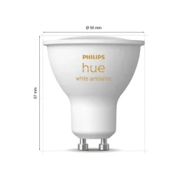 Philips Hue White Ambiance GU10 4,2W reflektorpære, 3 stk.