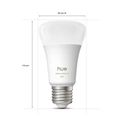 Philips Hue White Ambiance Smart E27 LED, 6 W 810 lm CCT 2 stk