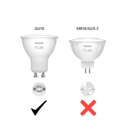 Philips Hue White & Color Ambiance LED GU10 4,2 W, 2-pak