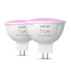 Philips Hue White & Colour Ambiance 6,3W GU5.3 2 stk