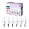 Philips LED-kerte E14 4,9 W 470m 2.700K mat 6 stk