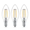 Philips LED-kertepære E14 B35 4,3W klar 3 stk.