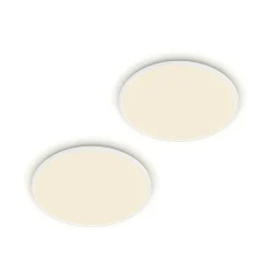 Philips LED-loftlampe SuperSlim 2-pak IP44 Ø 25 cm 4.000 K