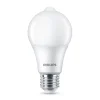 Philips LED-pære E27 A60 sensor 8W 2.700K, mat