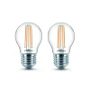 Philips LED-pære E27 P45 4,3 W filament 2.700 K, 2