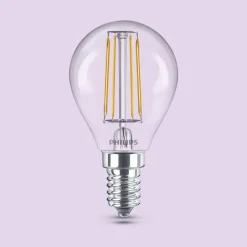 Philips LED-pære E14 P45 4,3W 470lm 2700K filament 6-pak