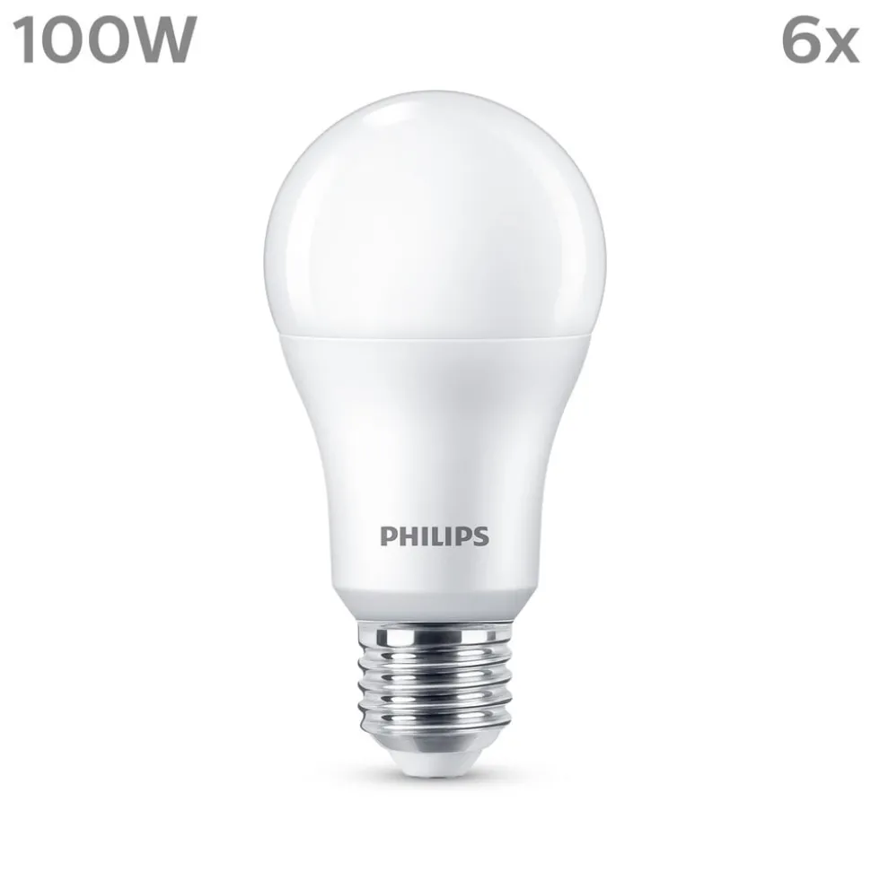 Philips LED-pære E27 13 W 1.521lm 4.000 K mat 6