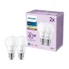 Philips LED-pære E27 4,9 W 470lm 2.700 K mat 2 stk