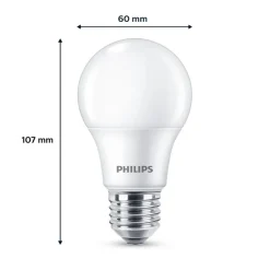 Philips LED-pære E27 4,9 W 470lm 2.700 K mat 2 stk