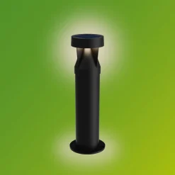 Philips LED-sokkellampe Avery, sort, IP44