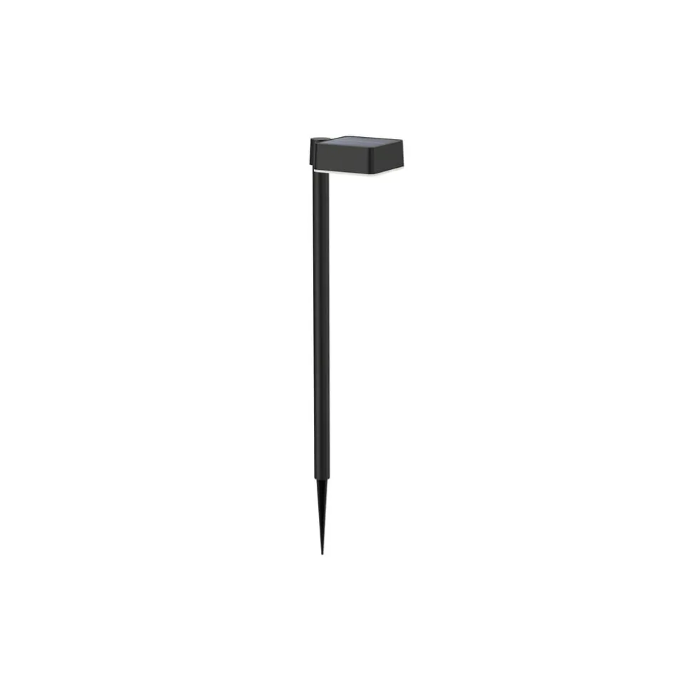 Philips LED solcelle jordspydslys Vynce, hoved 10,5 x 10,5 cm
