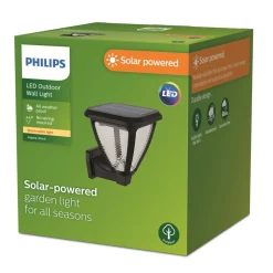 Philips LED-solcellelampe til vægmontering Vapora
