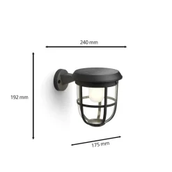 Philips LED-solcellvæglampe Radii