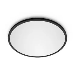 Philips LED SuperSlim 2-pak sort IP44 Ø 30 cm 2.700 K