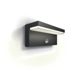 Philips LED udendørs væglampe Bustan UE, sensor, 2.700 K