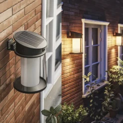 Philips LED-udendørs væglampe Juda UE, sensor, IP44