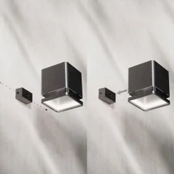 Philips LED-udendørs væglampe Virona, sort, IP44