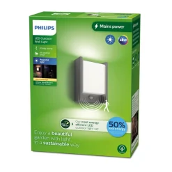 Philips LED-væglampe Arbour UE, sensor, 2.700 K