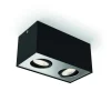 Philips myLiving Box LED-spot, 2 lyskilder, sort