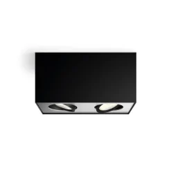 Philips myLiving Box LED-spot, 2 lyskilder, sort
