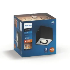 Philips myLiving Box LED-spot, 1 lyskilde, sort