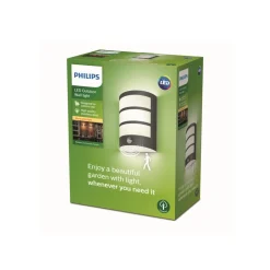 Philips Python udendørslampe antracit 2.700K sensor
