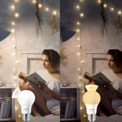 Philips SceneSwitch E27 8W LED-pære 2.700K mat