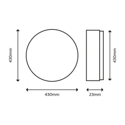 Philips SuperSlim loftlampe 2.700K Ø42cm hvid