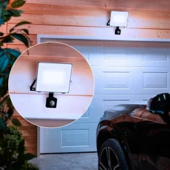 Philips udendørs LED-spot Lois UE Sensor, 14 W, 5.000 K IP65