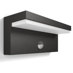 Philips udendørs LED-væglampe Bustan Sensor 2.700 K