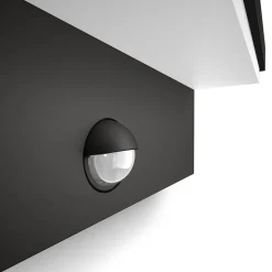 Philips udendørs LED-væglampe Bustan Sensor 2.700 K