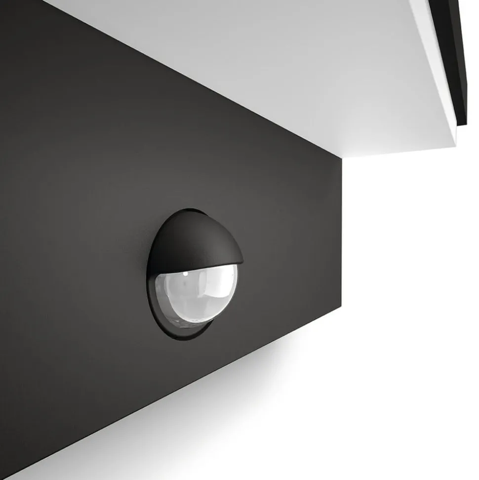 Philips udendørs LED-væglampe Bustan Sensor 2.700 K