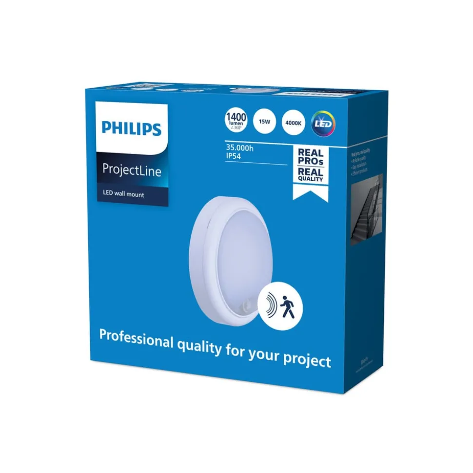 Philips Wall-mounted væglampe sensor Ø 18,2cm 840