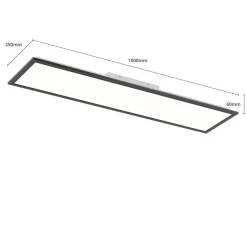 Piatto LED-panel CCT fjernbetjening 100x25 sort