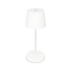 Piha LED-bordlampe med genopladeligt batteri, hvid
