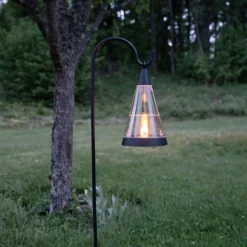 Pisa 3-i-1 LED-solcellelampe, valgfrit jordspyd
