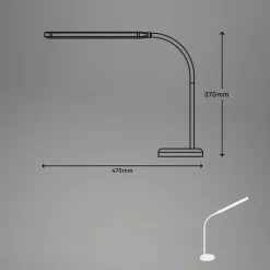 Pivaz LED-bordlampe, touch-dæmper, hvid